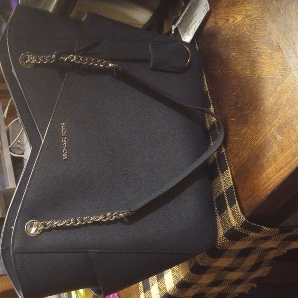 Nwt Micheal kors jet set travel blue shoulder bag retail 558.00